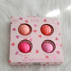 Nicole Miller4 Lip Balms: Coconut Mint, Sweet Rose, Very Berry, Warm Vanilla NWT